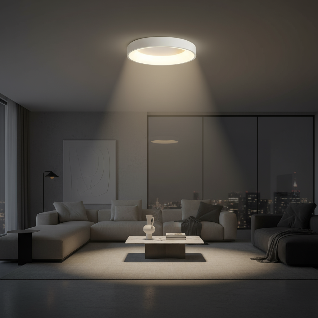 Noordse Ronde LED Plafondlamp | Plafonniere voor Woonkamer 4