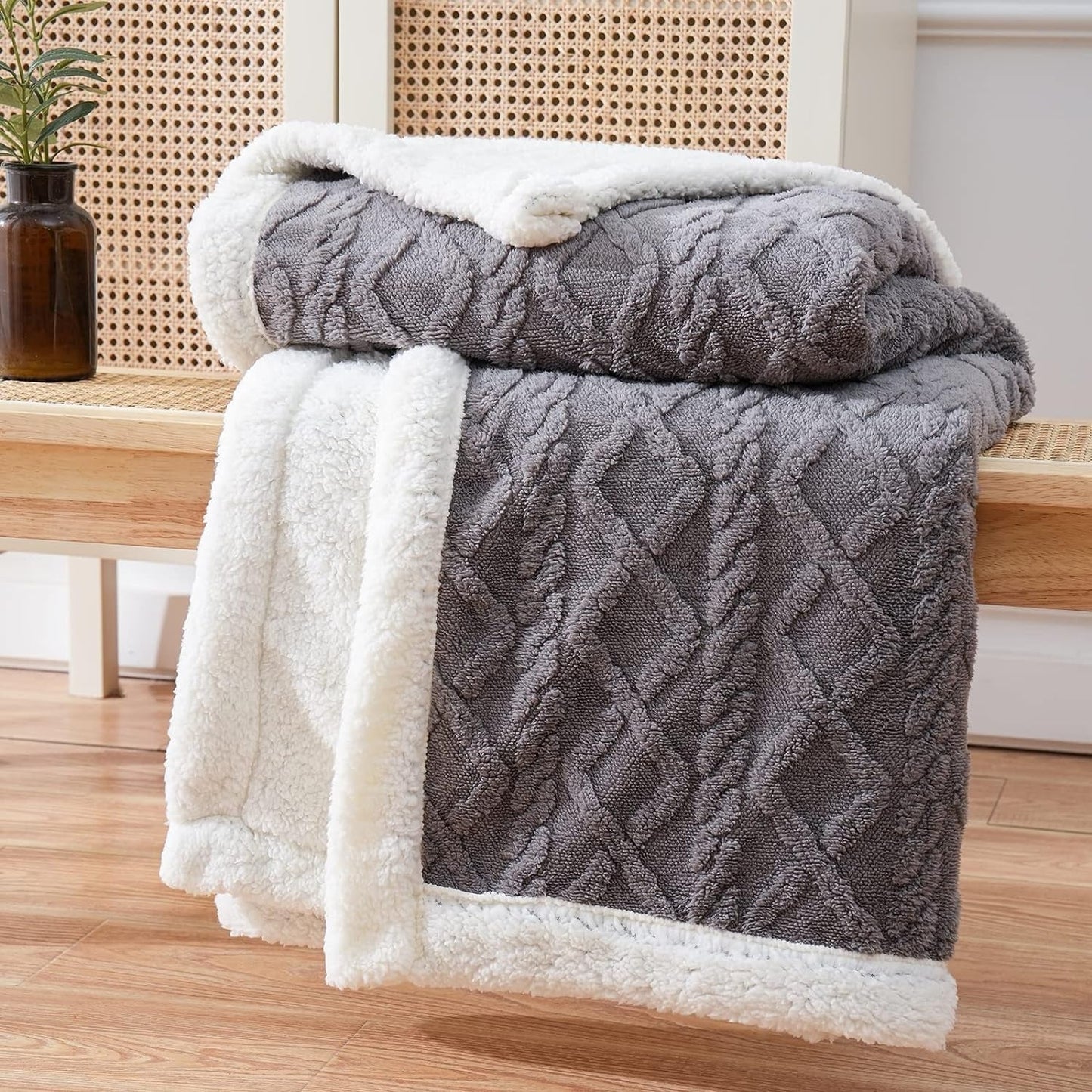 Nostra Premium Sherpa Deken | Luxe Omkeerbare Deken 1