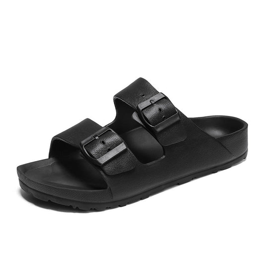Stijlvolle Heren Sandalen met Verstelbare Gesp en Dikke Zool | Casual Open Teen Sandaal voor Lente/Zomer-1