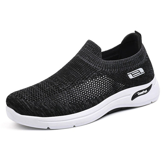 Stijlvolle Heren Sneakers | Ademend Gaas, Lichtgewicht Slip-On Ontwerp voor Comfort en Dagelijks Gebruik-1