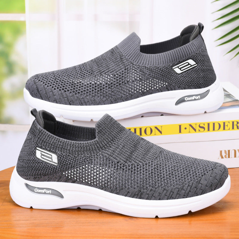 Stijlvolle Heren Sneakers | Ademend Gaas, Lichtgewicht Slip-On Ontwerp voor Comfort en Dagelijks Gebruik-3