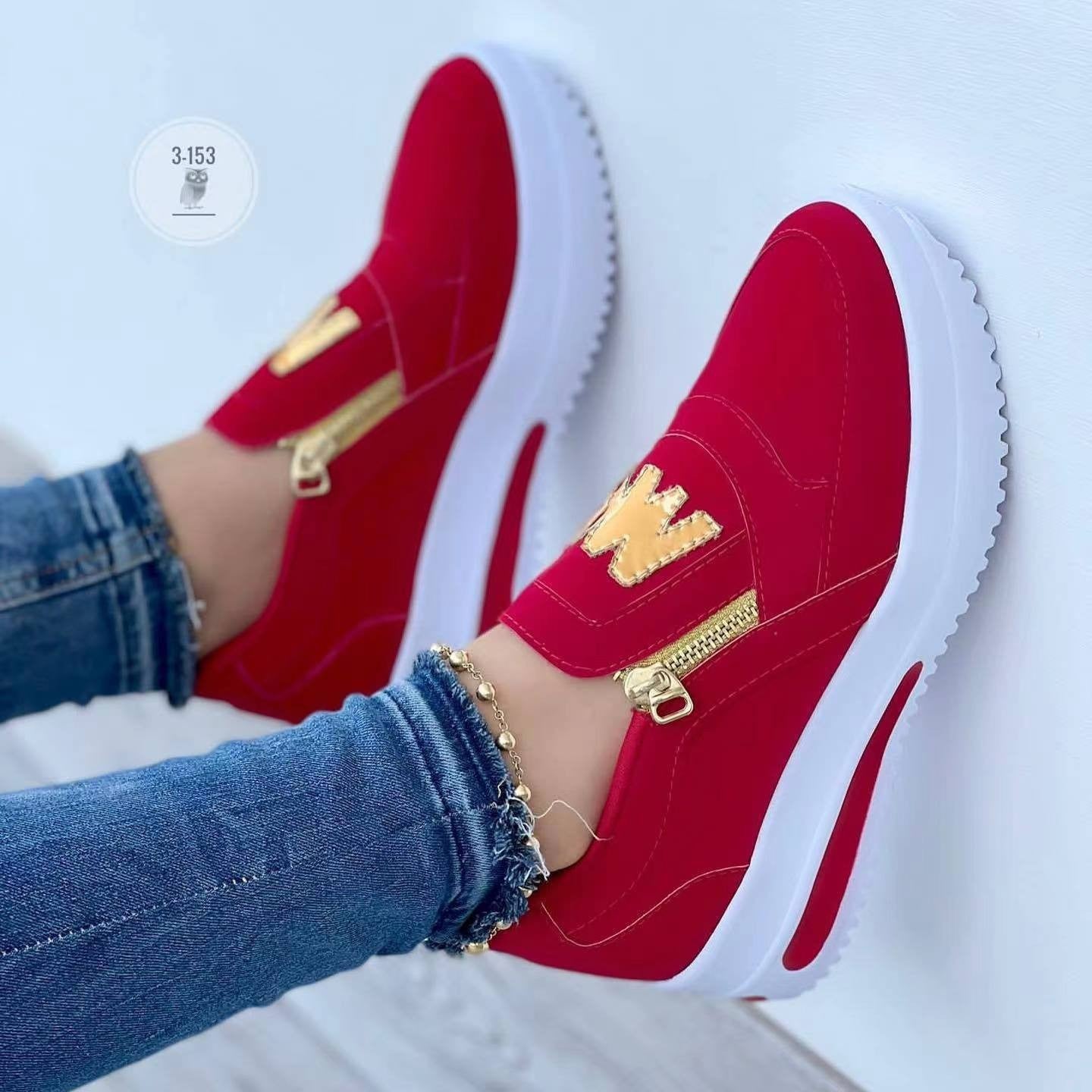 Variant image for Stijlvolle Dames Sneakers met Suède Details en Dikke Rubberzool | Casual Schoenen voor Dagelijks Gebruik-19
