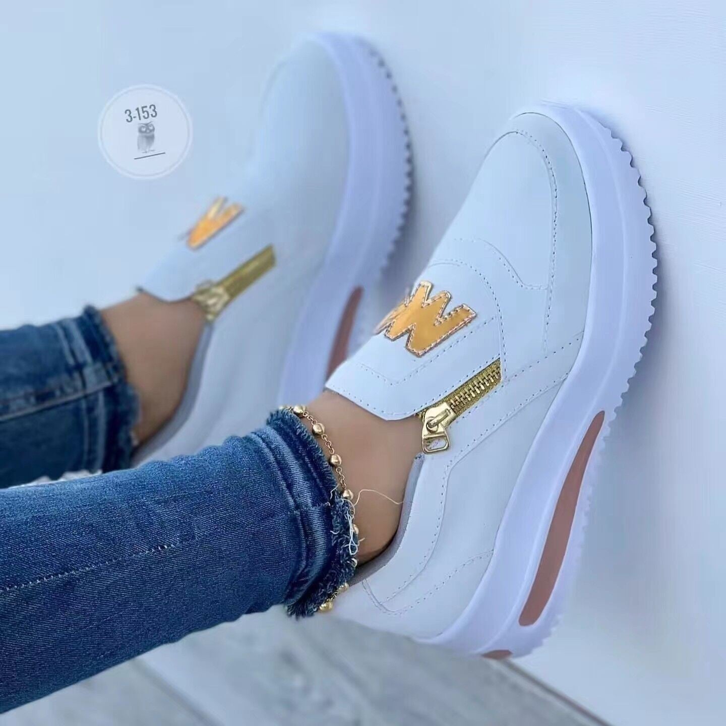 Variant image for Stijlvolle Dames Sneakers met Suède Details en Dikke Rubberzool | Casual Schoenen voor Dagelijks Gebruik-28