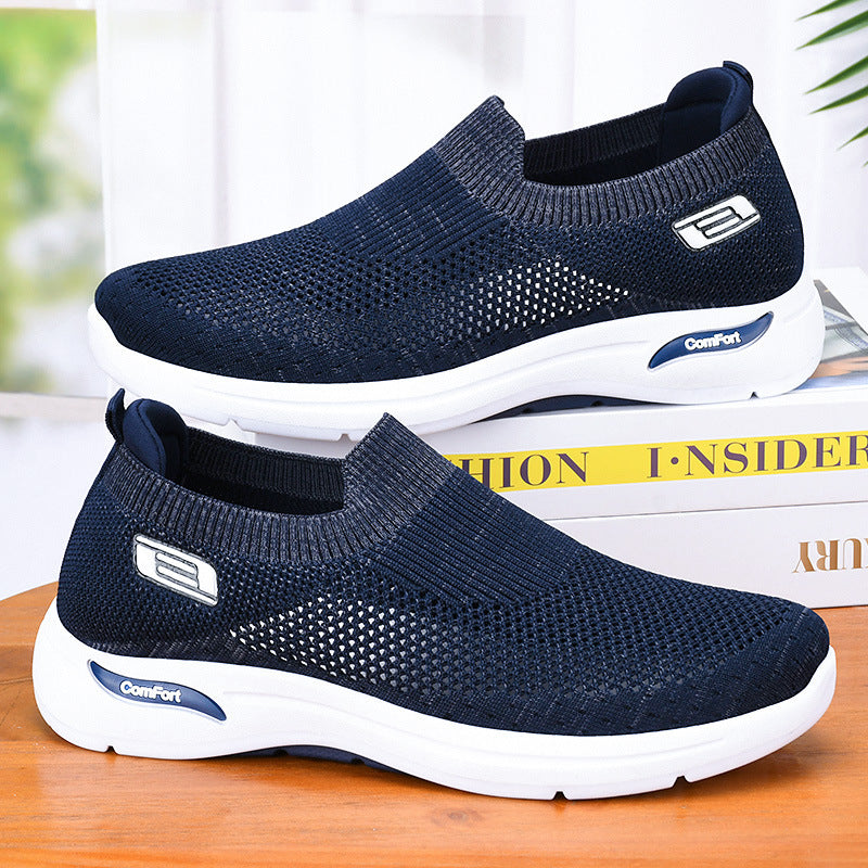Stijlvolle Heren Sneakers | Ademend Gaas, Lichtgewicht Slip-On Ontwerp voor Comfort en Dagelijks Gebruik-4