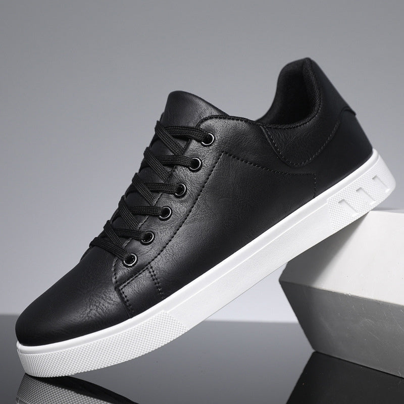 Stijlvolle Lederen Sneakers Heren | Ondersteunende Pasvorm, Casual Low-Top, Witte Sneakers-4