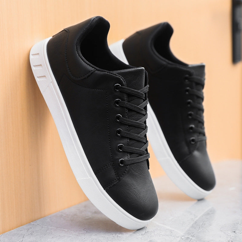 Stijlvolle Lederen Sneakers Heren | Ondersteunende Pasvorm, Casual Low-Top, Witte Sneakers-5
