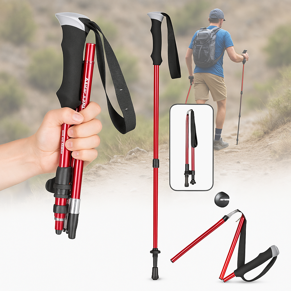 Opvouwbare Wandelstok Aluminium | Lichtgewicht Trekkingstok 3