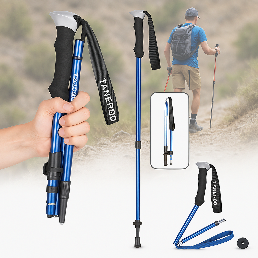 Opvouwbare Wandelstok Aluminium | Lichtgewicht Trekkingstok 4