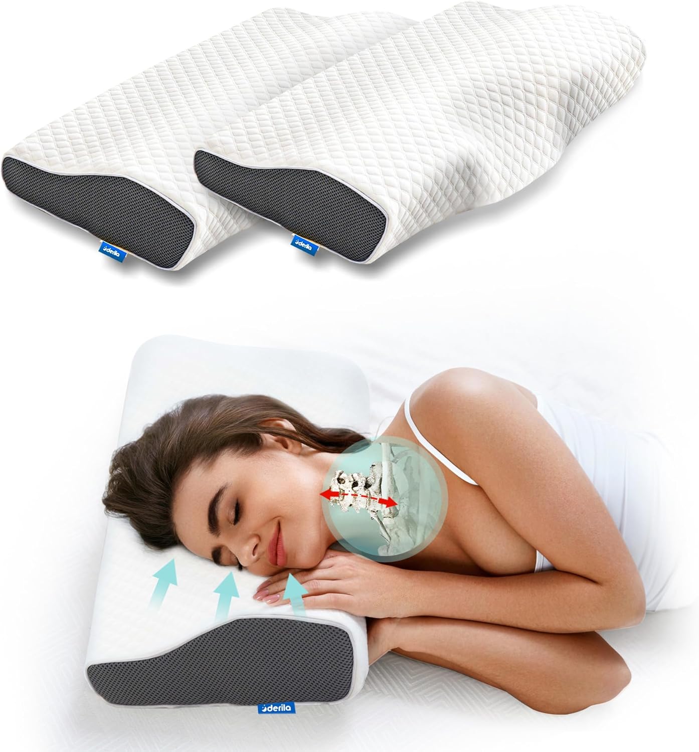 OrthoCloud | Ergonomisch Anti-Snurk Kussen met Traagschuim 1