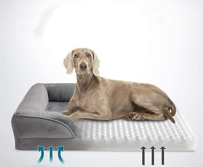Orthopedisch Hondenbed Grijs | Comfortabele Hondenbank 2