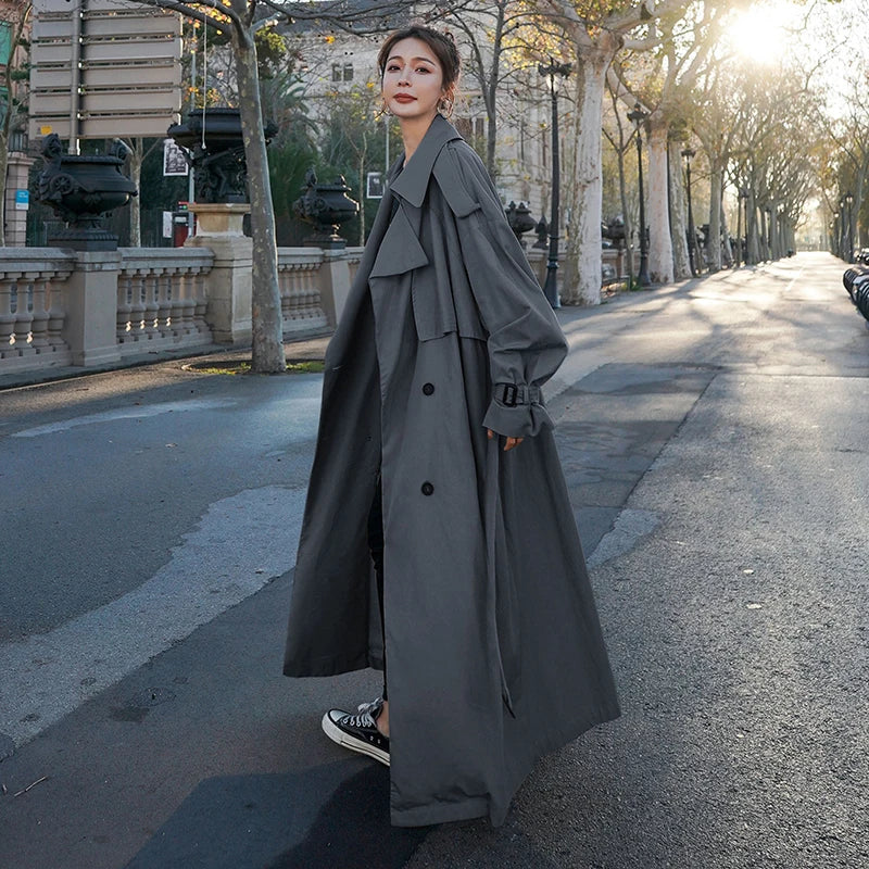Oversized Dames Trenchcoat | Klassiek Dubbelrijig Design 2