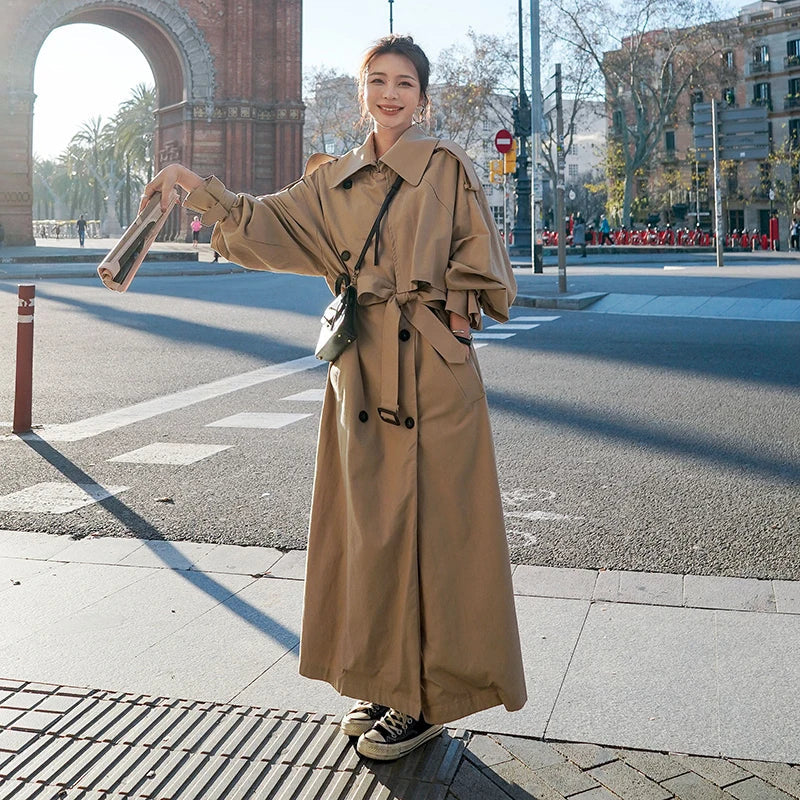 Oversized Dames Trenchcoat | Klassiek Dubbelrijig Design 4