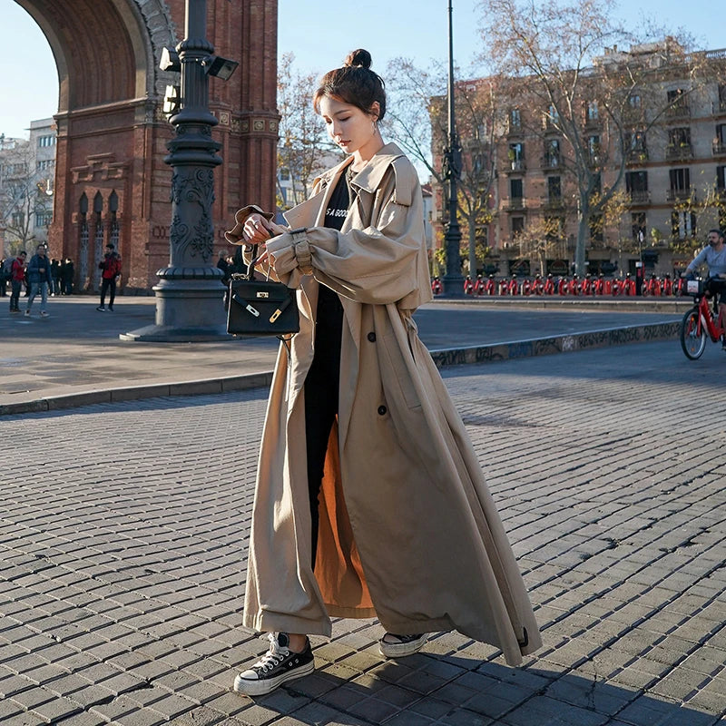 Oversized Dames Trenchcoat | Klassiek Dubbelrijig Design 5
