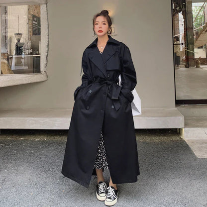Oversized Dames Trenchcoat | Klassiek Dubbelrijig Design 8