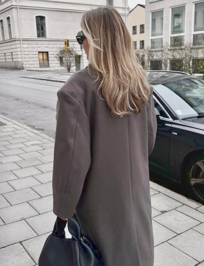 Oversized Damesjas | Lange Trenchcoat met Reverskraag 7