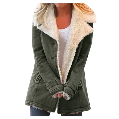 Pluche Reversjas | Dames Parka Winterjas voor Herfst en Winter 3