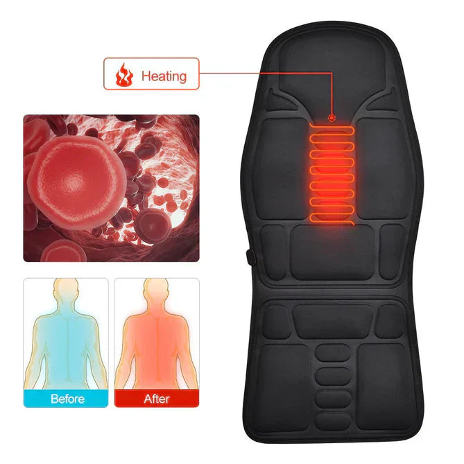 Premium Verwarmde Massagestoel | Ergonomisch Massagekussen 4