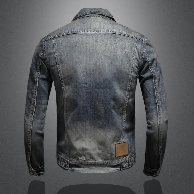 Retro Denimjack | Mannelijk Spijkerjasje met Borstzakken 3