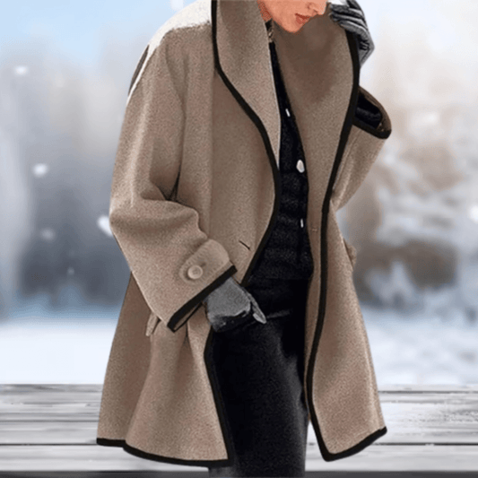 Retro Wolachtige Damesjas | Lange Dames Jas Winter 0