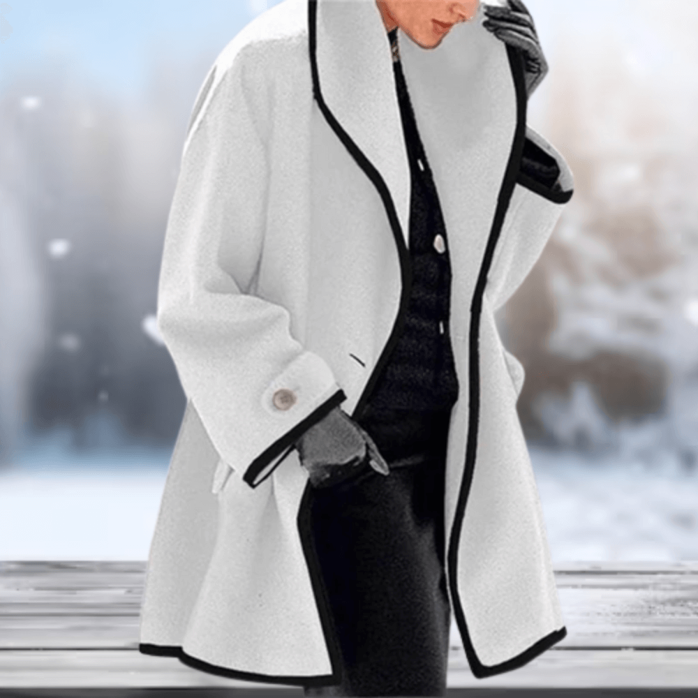 Retro Wolachtige Damesjas | Lange Dames Jas Winter 1