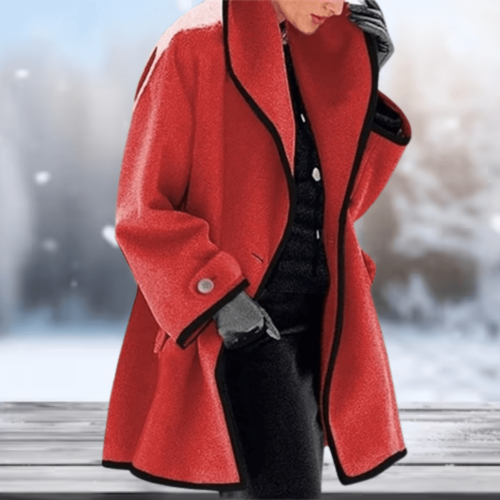 Retro Wolachtige Damesjas | Lange Dames Jas Winter 5