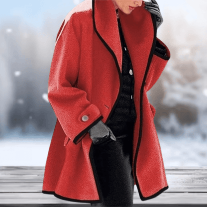 Retro Wolachtige Damesjas | Lange Dames Jas Winter 5