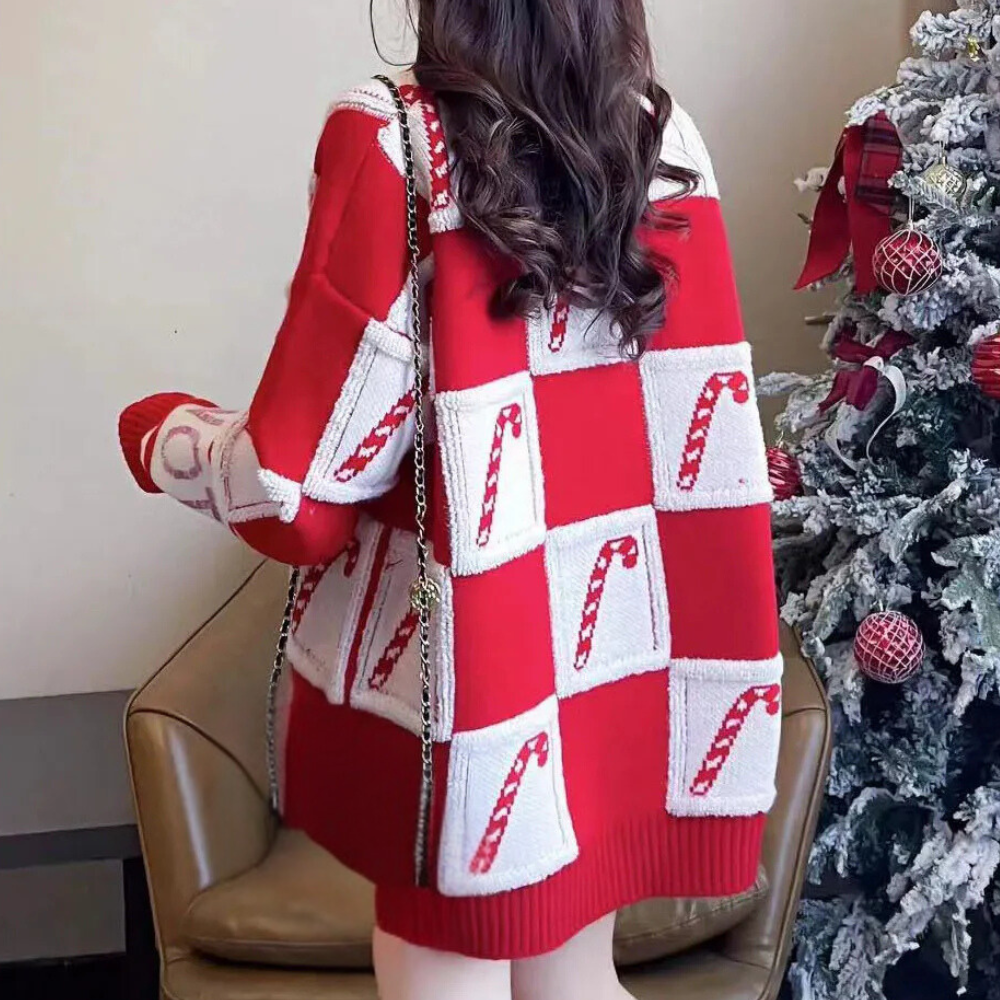 Rode Oversized Kersttrui | Foute Kersttrui Dames 4