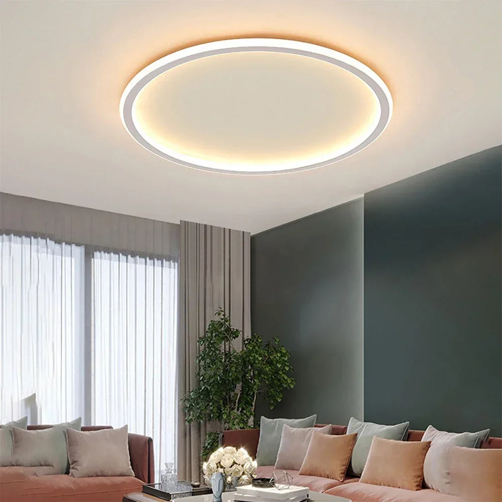 Ronde Zwarte LED Plafondlamp | Scandinavisch Design 7