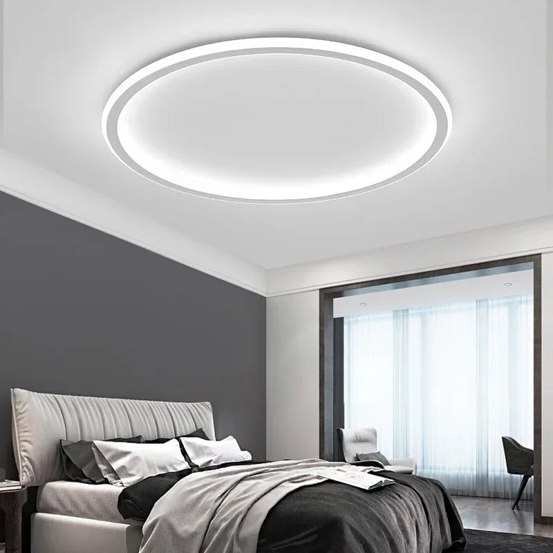 Ronde Zwarte LED Plafondlamp | Scandinavisch Design 8