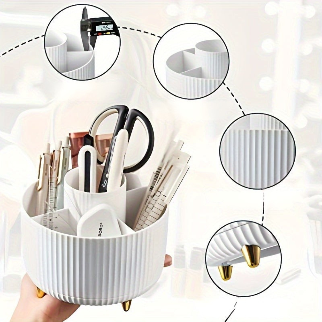 Roterende Make-uporganisator | Plastic Opslag met 5 Compartimenten 8