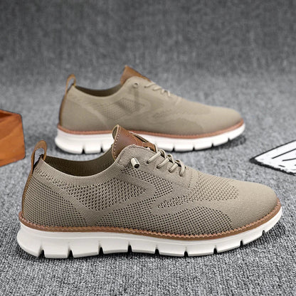Ademende Mesh Sneakers voor Heren | Lichtgewicht Lage Top Trainers met Rubberen Zool voor Casual Gebruik-4