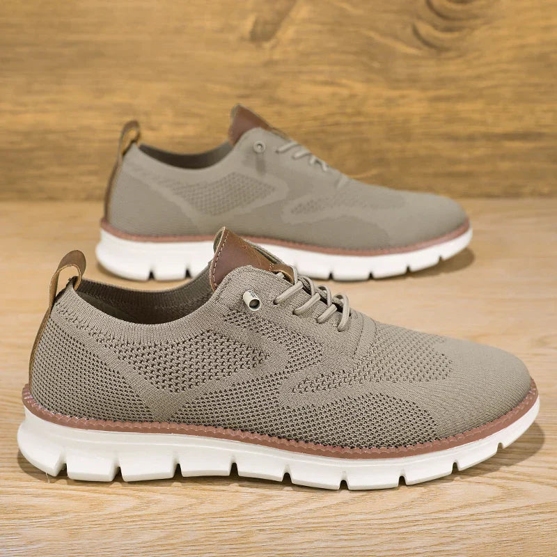 Ademende Mesh Sneakers voor Heren | Lichtgewicht Lage Top Trainers met Rubberen Zool voor Casual Gebruik-6