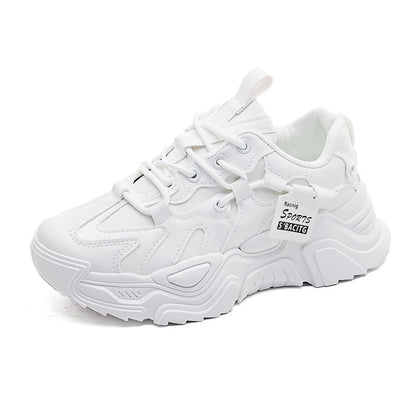 Trendy Dames Sneakers met Dikke Zool en Veterontwerp | Lichtgewicht Casual Schoenen voor Every Day Style-4