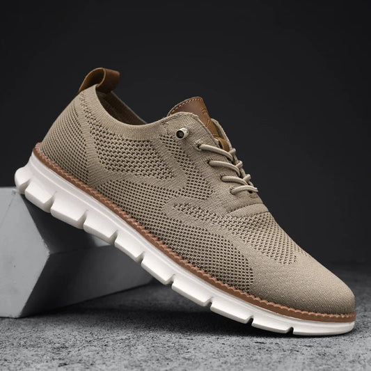 Ademende Mesh Sneakers voor Heren | Lichtgewicht Lage Top Trainers met Rubberen Zool voor Casual Gebruik-1