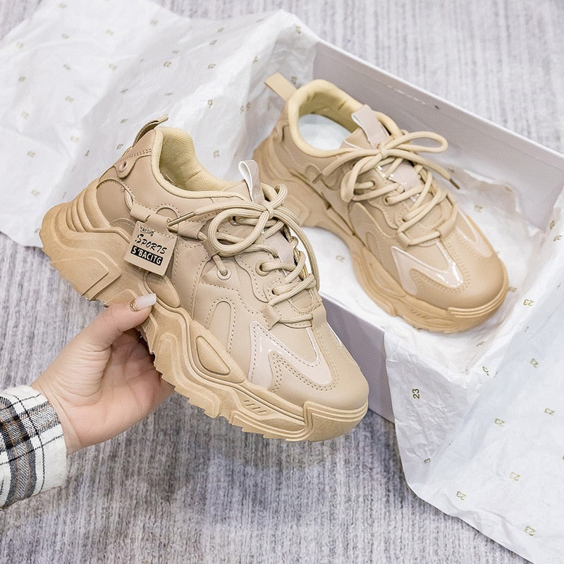 Variant image for Trendy Dames Sneakers met Dikke Zool en Veterontwerp | Lichtgewicht Casual Schoenen voor Every Day Style-13