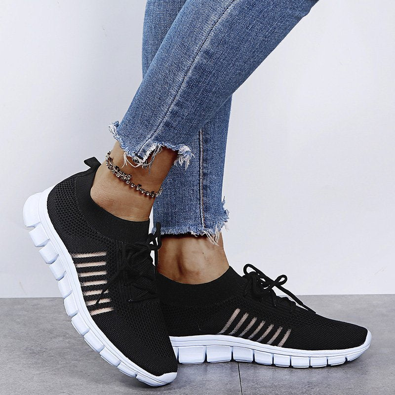 Lichtgewicht Dames Wandelschoenen met Ademend Gaas en Slipbestendige Zool | Ergonomisch Comfort en Ondersteuning-2