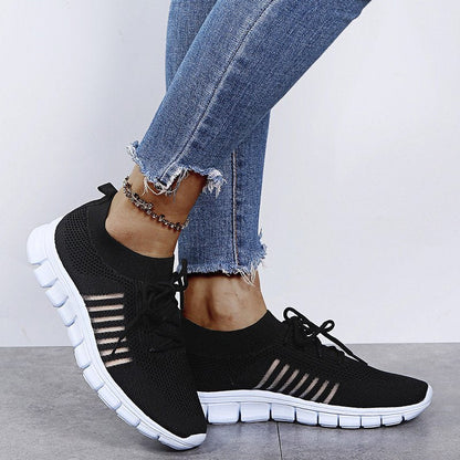 Lichtgewicht Dames Wandelschoenen met Ademend Gaas en Slipbestendige Zool | Ergonomisch Comfort en Ondersteuning-2