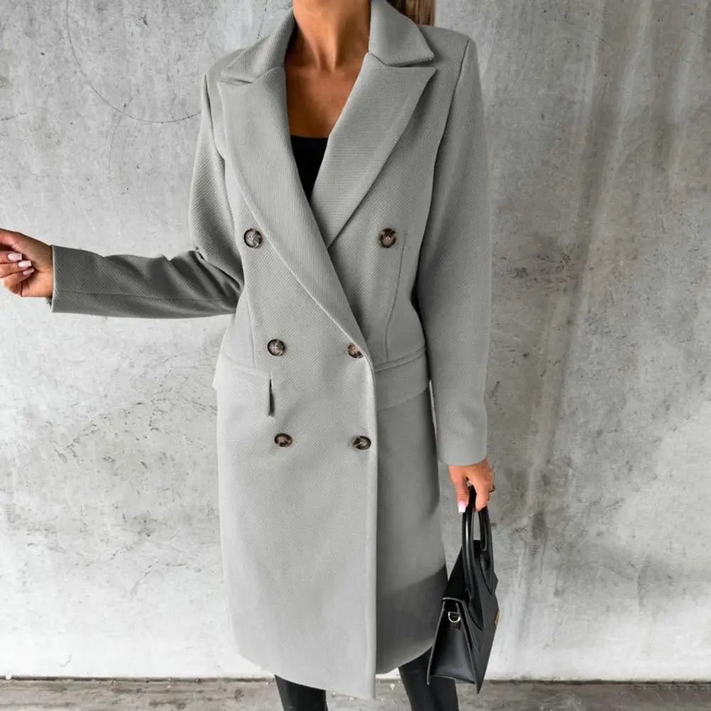 Selena | Lange Wollen Jas Dames Urban Chic 2