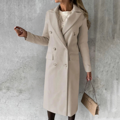 Selena | Lange Wollen Jas Dames Urban Chic 5