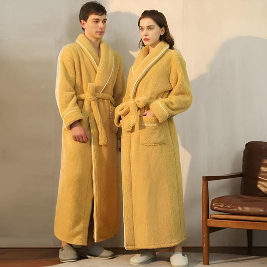 Sherpa Comfort | Uniseks Badjas van Coral Fleece Flanel 0