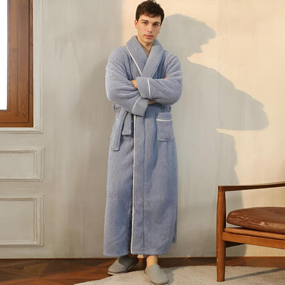 Sherpa Comfort | Uniseks Badjas van Coral Fleece Flanel 2