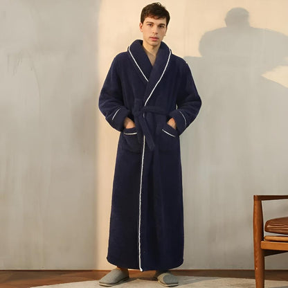 Sherpa Comfort | Uniseks Badjas van Coral Fleece Flanel 6