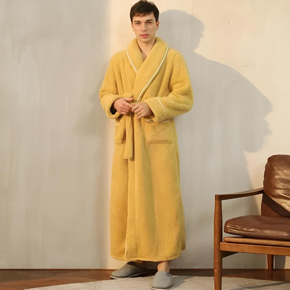 Sherpa Comfort | Uniseks Badjas van Coral Fleece Flanel 8