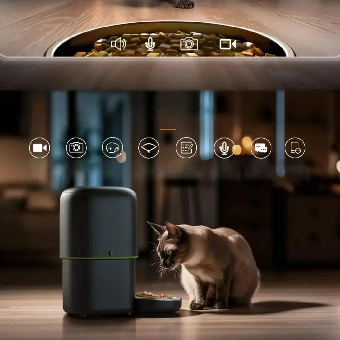 Slimme Voerautomaat Kat met Camera | Automatische Voerbak 2