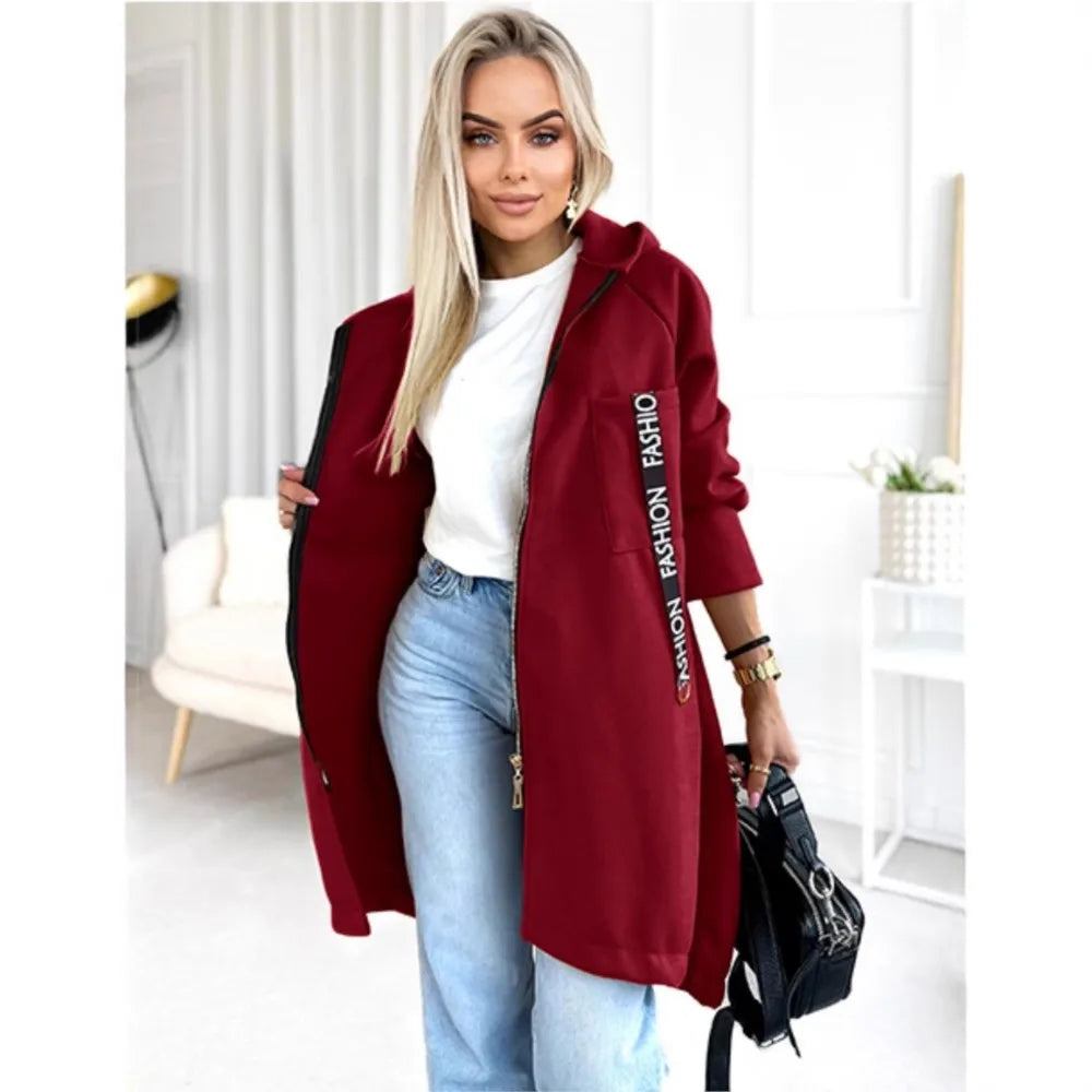 Sportieve Fleece Hoodie Jas | Dames Winterjas 2
