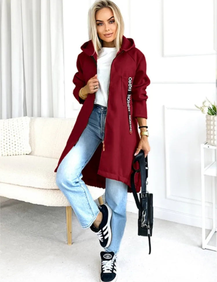 Sportieve Fleece Hoodie Jas | Dames Winterjas 8