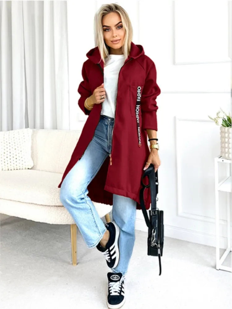 Sportieve Fleece Hoodie Jas | Dames Winterjas 8
