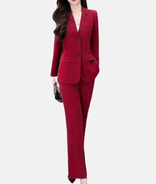 Stijlvol Broekpak | Damesmode met Getailleerde Blazer 0