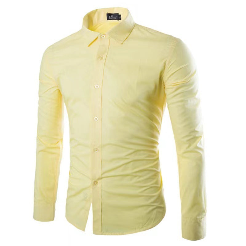 Strijkvrij Heren Overhemd | Slim Fit Lange Mouwen 1
