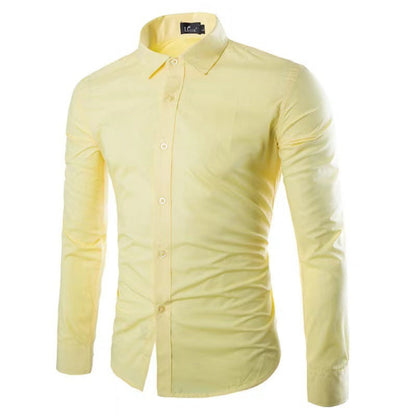 Strijkvrij Heren Overhemd | Slim Fit Lange Mouwen 1